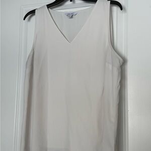 Women's White Sleeveless Top